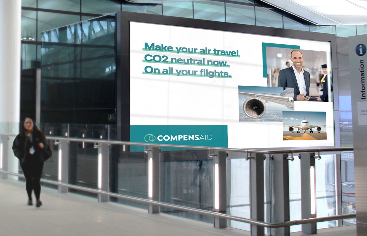 Video Display Flughafen